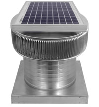Aura Solar Exhaust Fan 740 CFM | 12" Diameter | 8" Tall Collar | Curb Mount Flange - Active Ventilation Products