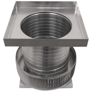 Aura Solar Exhaust Fan 740 CFM | 12" Diameter | 8" Tall Collar  | Curb Mount Flange