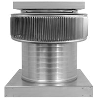 Aura Solar Exhaust Fan 740 CFM | 12" Diameter | 8" Tall Collar | Curb Mount Flange - Active Ventilation Products