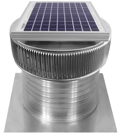 Model ASF-12-C8 | Aura Solar Fan | 12" Diameter | 8" Tall Collar | CFM: 740