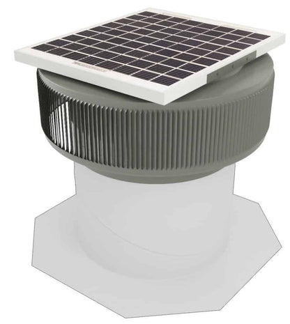 Model ASF-12-RF | Aura Solar Attic Fan | 12" Diameter | Roof Turbine Retrofit