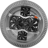 Model ASF - 12 - C6 | Aura Solar Fan | 12" Diameter | 6" Tall Collar | CFM: 740 - Active Ventilation Products