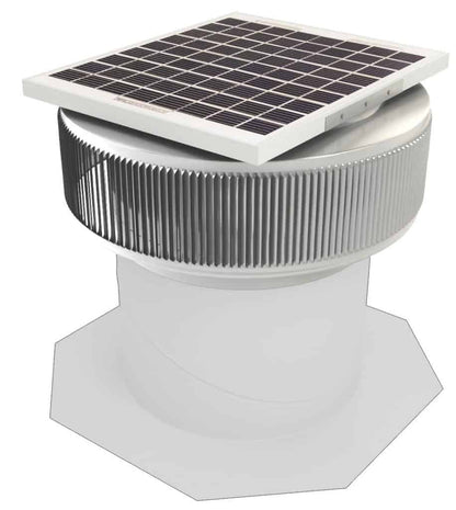 Model ASF-12-RF | Aura Solar Attic Fan | 12" Diameter | Roof Turbine Retrofit