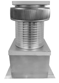 Aura Solar Exhaust Fan 1,007 CFM | 14" Diameter | 12" Tall Collar | Curb Mount Flange - Active Ventilation Products