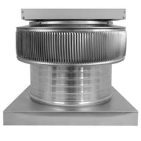 Aura Solar Exhaust Fan 1,007 CFM | 14" Diameter | 6" Tall Collar | Curb Mount Flange - Active Ventilation Products