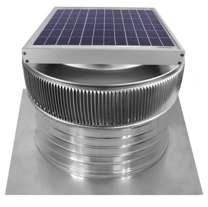 Model ASF-14-C6 | Aura Solar Fan | 14" Diameter | 6" Tall Collar | CFM: 1007