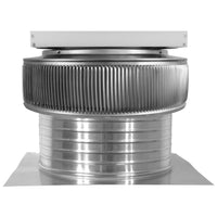 Model ASF - 14 - C6 | Aura Solar Fan | 14" Diameter | 6" Tall Collar | CFM: 1007 - Active Ventilation Products