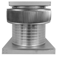Aura Solar Exhaust Fan 1,007 CFM | 14" Diameter | 8" Tall Collar | Curb Mount Flange - Active Ventilation Products
