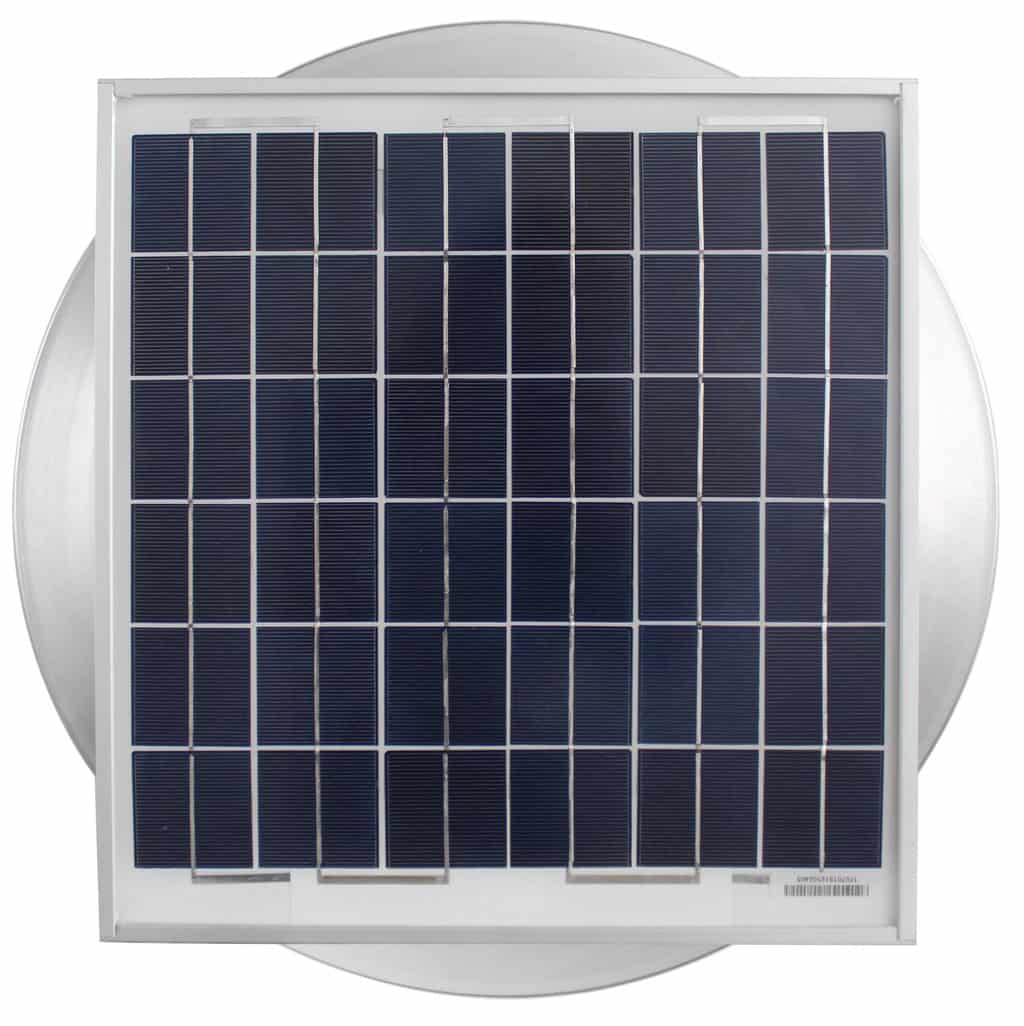 Aura Solar Exhaust Fan 1,007 CFM | 14" Diameter | 4" Tall Collar  | Curb Mount Flange