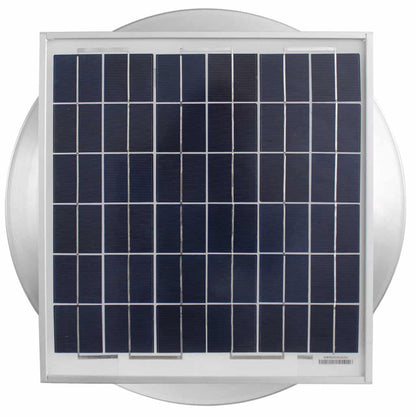 Model ASF-14-C6 | Aura Solar Fan | 14" Diameter | 6" Tall Collar | CFM: 1007