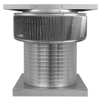 Aura Solar Exhaust Fan 1,375 CFM | 16" Diameter | 12" Tall Collar | Curb Mount Flange - Active Ventilation Products