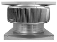 Aura Solar Exhaust Fan 1,375 CFM | 16" Diameter | 4" Tall Collar | Curb Mount Flange - Active Ventilation Products