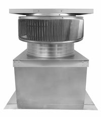 Aura Solar Exhaust Fan 1,375 CFM | 16" Diameter | 4" Tall Collar | Curb Mount Flange - Active Ventilation Products