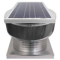 Aura Solar Exhaust Fan 1,375 CFM | 16" Diameter | 6" Tall Collar | Curb Mount Flange - Active Ventilation Products
