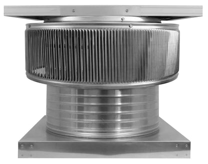 Aura Solar Exhaust Fan 1,375 CFM | 16" Diameter | 6" Tall Collar  | Curb Mount Flange