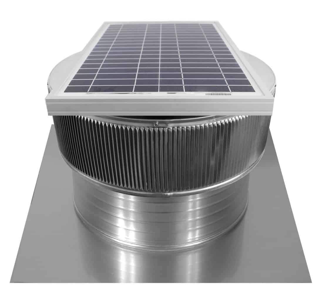 Model ASF-16-C6 | Aura Solar Fan | 16" Diameter | 6" Tall Collar | CFM: 1375