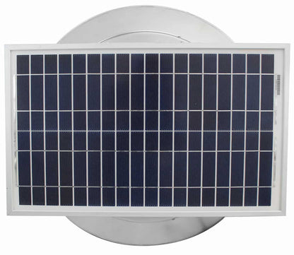 Aura Solar Exhaust Fan 1,375 CFM | 16" Diameter | 4" Tall Collar  | Curb Mount Flange