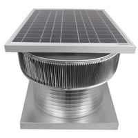 Aura Solar Exhaust Fan 1,740 CFM | 18" Diameter | 12" Tall Collar | Curb Mount Flange - Active Ventilation Products