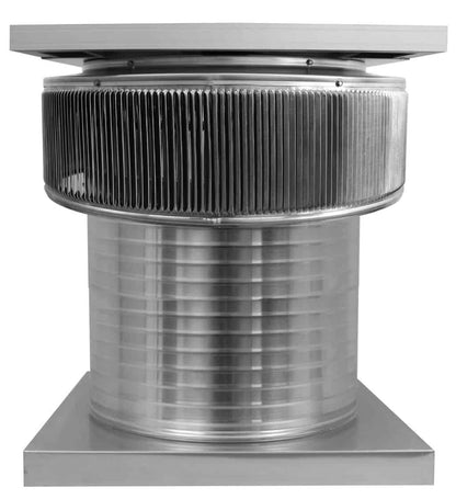 Aura Solar Exhaust Fan 1,740 CFM | 18" Diameter | 12" Tall Collar  | Curb Mount Flange