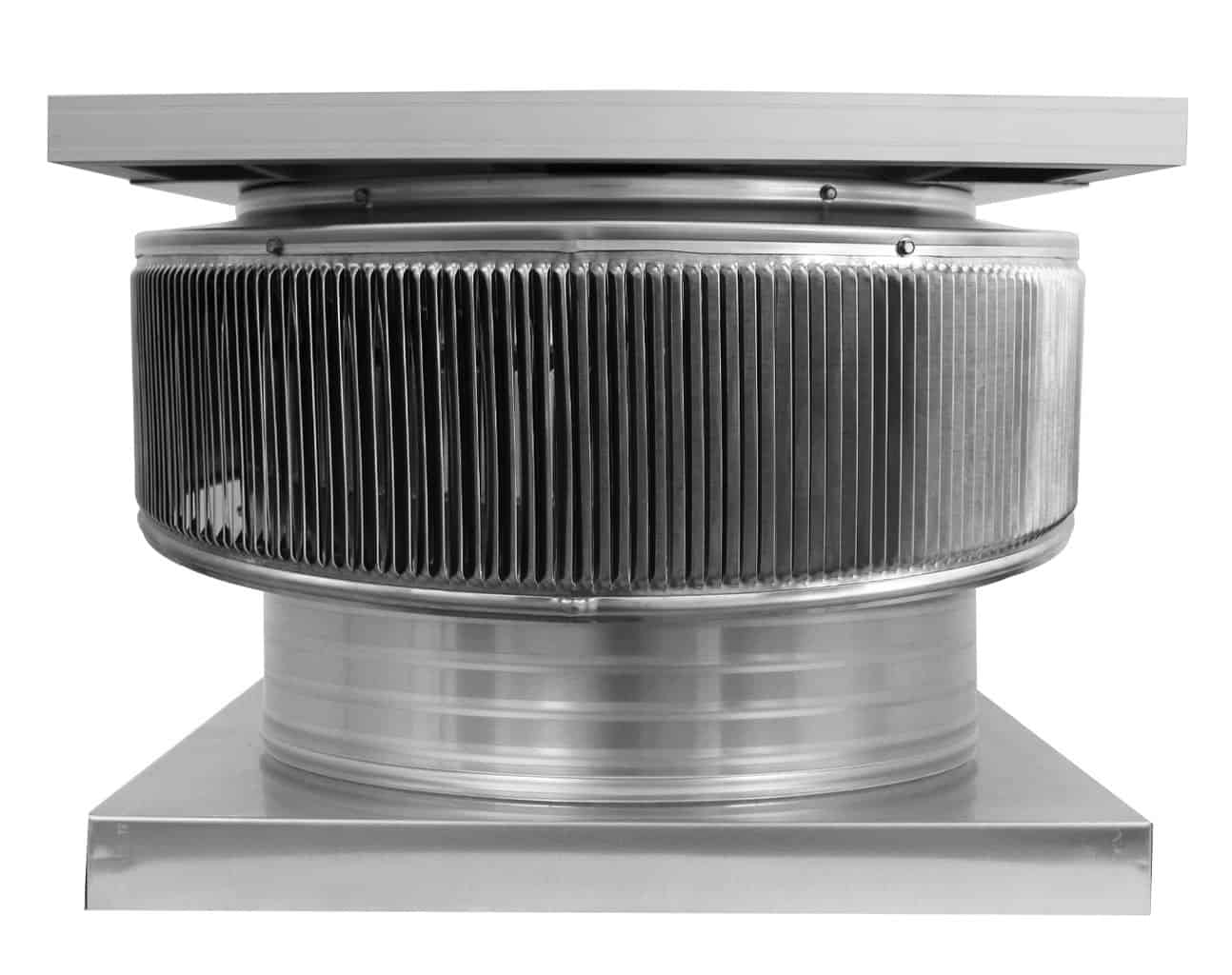 Aura Solar Exhaust Fan 1,740 CFM | 18" Diameter | 4" Tall Collar  | Curb Mount Flange