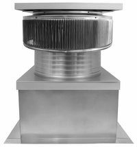 Aura Solar Exhaust Fan 1,740 CFM | 18" Diameter | 6" Tall Collar | Curb Mount Flange - Active Ventilation Products