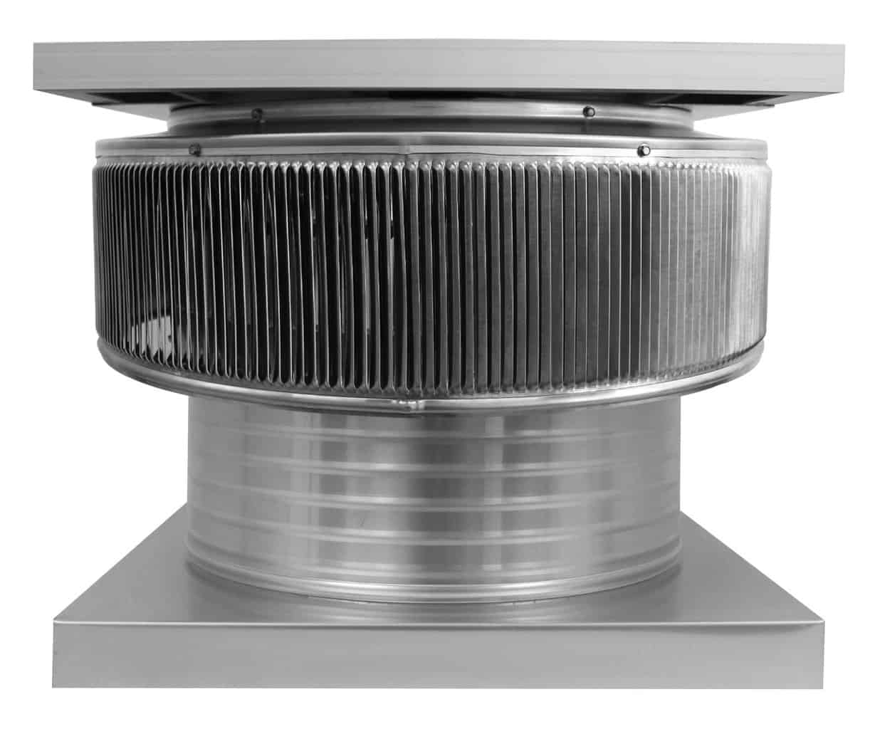 Aura Solar Exhaust Fan 1,740 CFM | 18" Diameter | 6" Tall Collar  | Curb Mount Flange