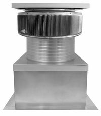 Aura Solar Exhaust Fan 1,740 CFM | 18" Diameter | 8" Tall Collar | Curb Mount Flange - Active Ventilation Products