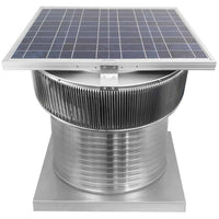 Aura Solar Exhaust Fan 2,029 CFM | 20" Diameter | 12" Tall Collar | Curb Mount Flange - Active Ventilation Products