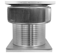 Aura Solar Exhaust Fan 2,029 CFM | 20" Diameter | 12" Tall Collar | Curb Mount Flange - Active Ventilation Products
