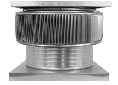 Aura Solar Exhaust Fan 2,029 CFM | 20" Diameter | 6" Tall Collar  | Curb Mount Flange