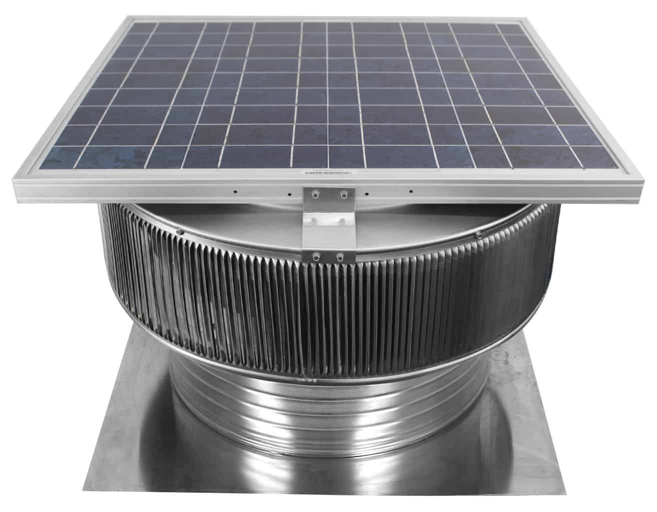 Model ASF-20-C6 | Aura Solar Fan | 20" Diameter | 6" Tall Collar | CFM: 2029