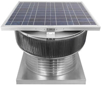 Aura Solar Exhaust Fan 2,029 CFM | 20" Diameter | 8" Tall Collar | Curb Mount Flange - Active Ventilation Products