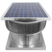 Aura Solar Exhaust Fan 2,029 CFM | 20" Diameter | 8" Tall Collar | Curb Mount Flange - Active Ventilation Products