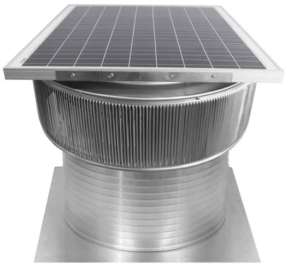 Model ASF-24-C12 | Aura Solar Fan | 24" Diameter | 12" Tall Collar | CFM: 2971