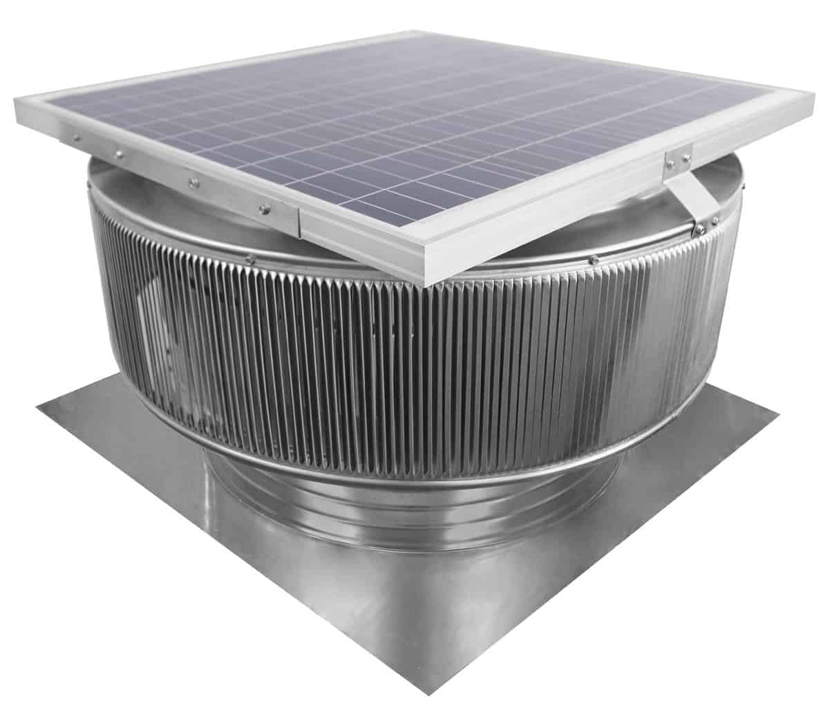 Model ASF-24-C4 | Aura Solar Fan | 24" Diameter | 4" Tall Collar | CFM: 2971