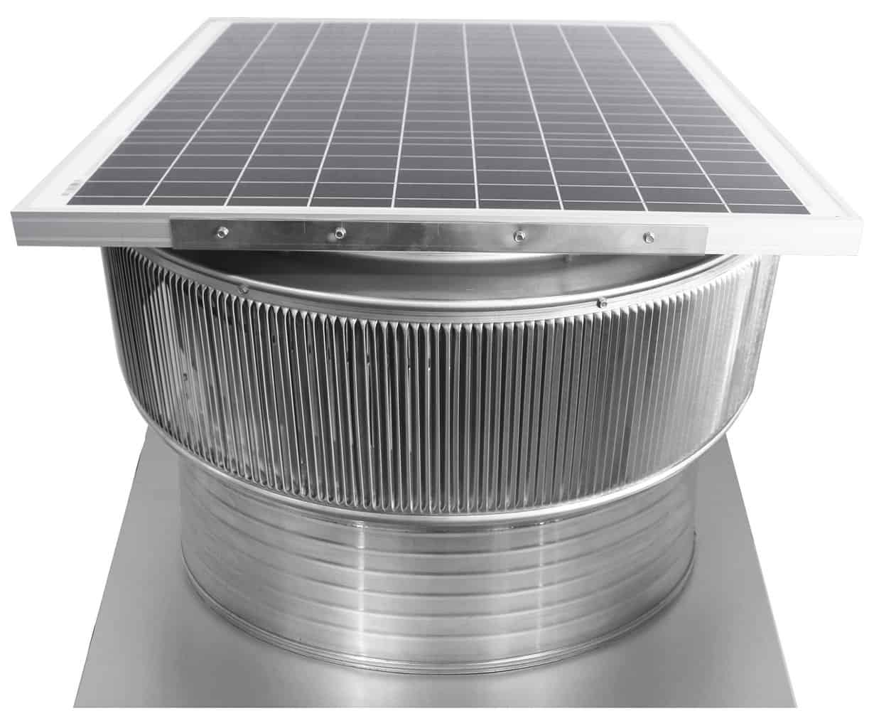 Model ASF-24-C6 | Aura Solar Fan | 24" Diameter | 6" Tall Collar | CFM: 2971