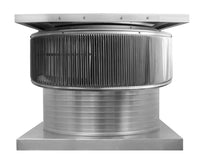 Aura Solar Exhaust Fan 2,971 CFM | 24" Diameter | 8" Tall Collar | Curb Mount Flange - Active Ventilation Products