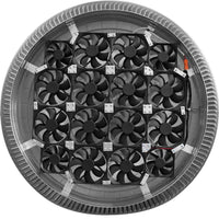 Aura Solar Exhaust Fan 2,971 CFM | 24" Diameter | 8" Tall Collar | Curb Mount Flange - Active Ventilation Products