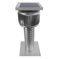 Model ASF - 4 - C12 | Aura Solar Fan | 4" Diameter | 12" Tall Collar | CFM: 91 - Active Ventilation Products