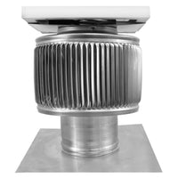 Model ASF - 4 - C2 | Aura Solar Fan | 4" Diameter | 2" Tall Collar | CFM: 91 - Active Ventilation Products