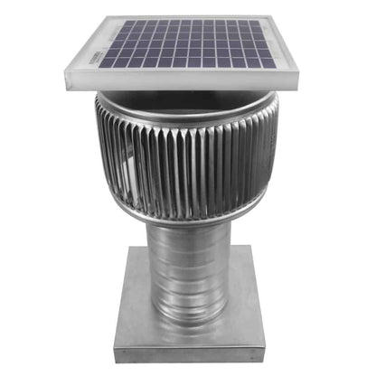 Aura Solar Exhaust Fan 91 CFM | 4" Diameter | 6" Tall Collar  | Curb Mount Flange