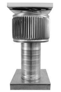 Aura Solar Exhaust Fan 91 CFM | 4" Diameter | 6" Tall Collar | Curb Mount Flange - Active Ventilation Products