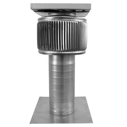 Model ASF-4-C8 | Aura Solar Fan | 4" Diameter | 8" Tall Collar | CFM: 91