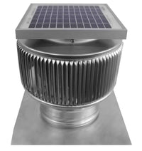 Model ASF - 6 - C2 | Aura Solar Fan | 6" Diameter | 2" Tall Collar | CFM: 205 - Active Ventilation Products