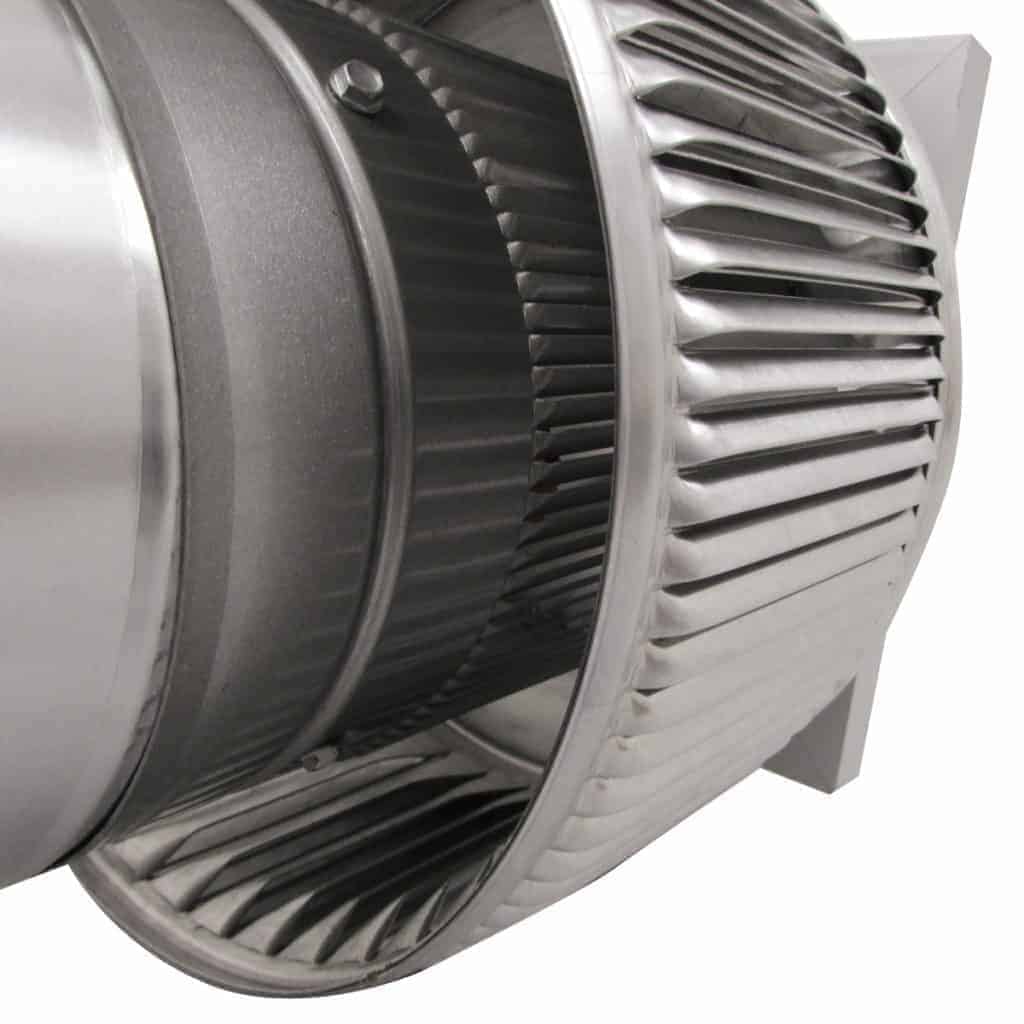 Aura Solar Exhaust Fan 205 CFM | 6" Diameter | 4" Tall Collar  | Curb Mount Flange