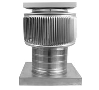 Aura Solar Exhaust Fan 205 CFM | 6" Diameter | 4" Tall Collar | Curb Mount Flange - Active Ventilation Products