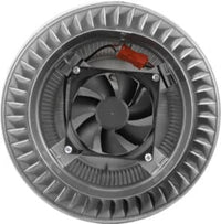 Aura Solar Exhaust Fan 205 CFM | 6" Diameter | 8" Tall Collar | Curb Mount Flange - Active Ventilation Products