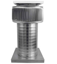 Aura Solar Exhaust Fan 365 CMF | 8" Diameter | 12" Tall Collar | Curb Mount Flange - Active Ventilation Products