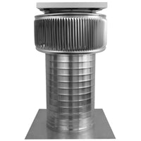 Model ASF - 8 - C12 | Aura Solar Fan | 8" Diameter | 12" Tall Collar | CFM: 365 - Active Ventilation Products