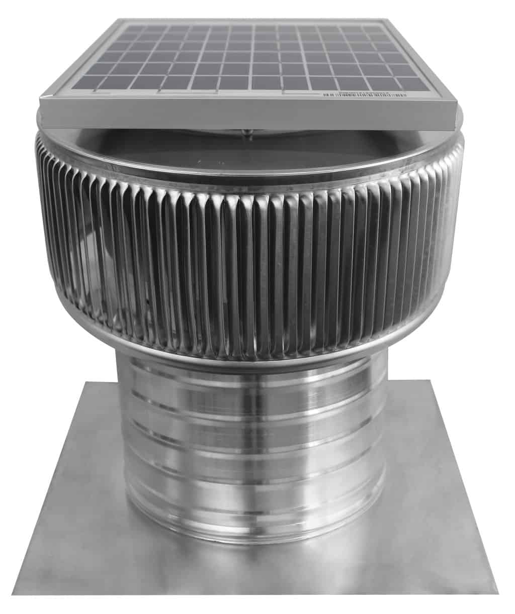 Model ASF-8-C6 | Aura Solar Fan | 8" Diameter | 6" Tall Collar | CFM: 365